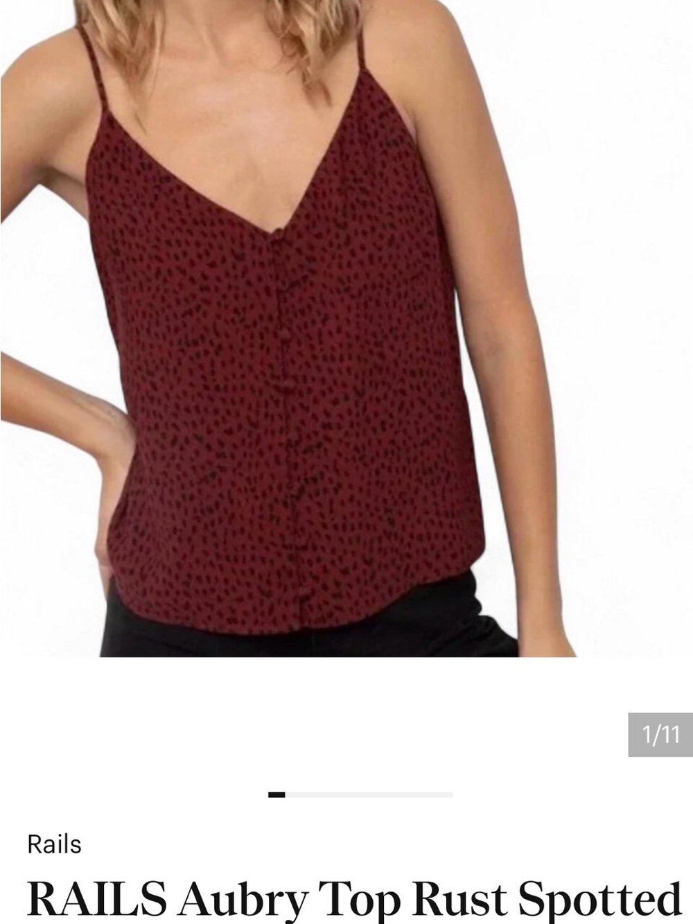 Rails Rust Spotted V-Neck Cami